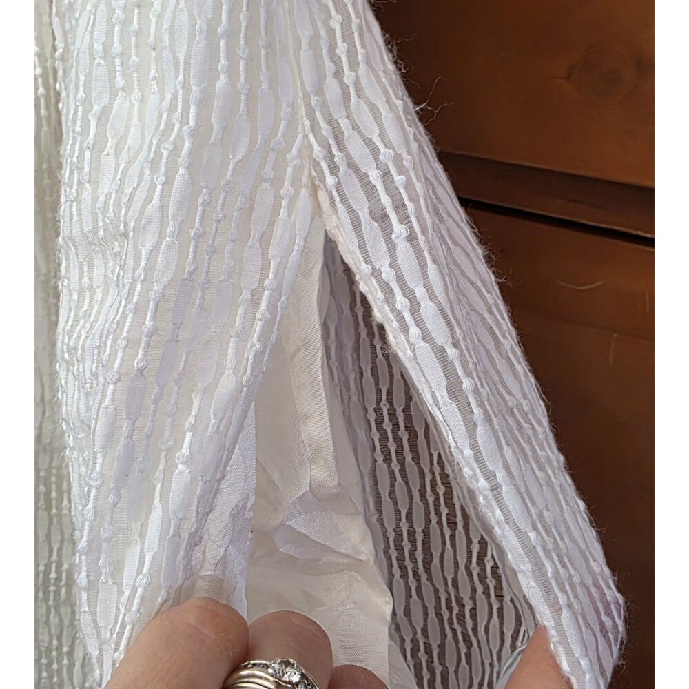 NWT Carven Party Dress Size 34 XS White Sheer Overlay Twirl Mini A Line Events - Picture 5 of 12